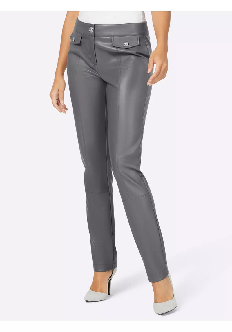 Pantalón de piel mujer gris sml xl xxl xxxl xxxxxl xxxxxxl