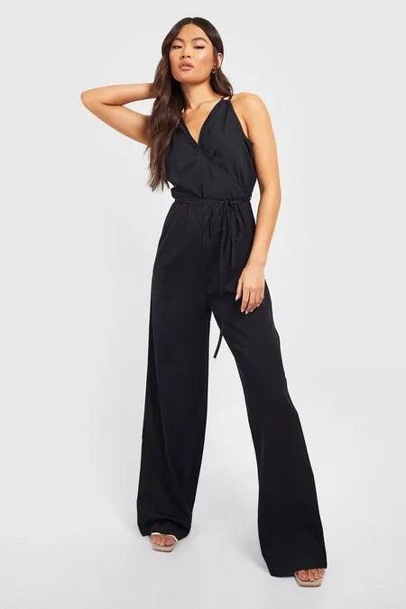 Dames jumpsuit groen zwart  s m l