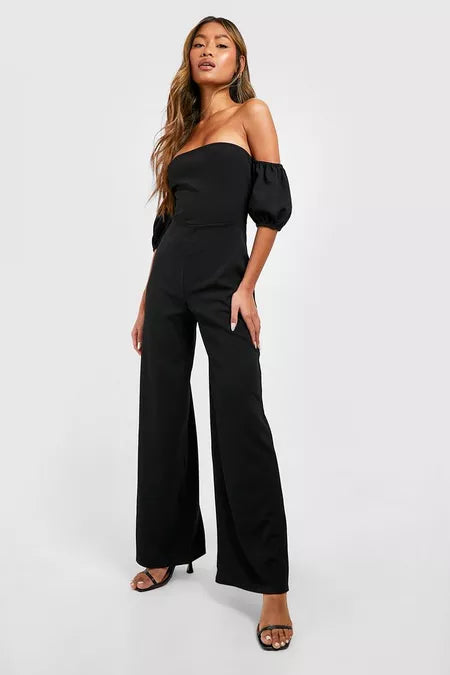 Dames jumpsuit m l xl xxl geel zwart