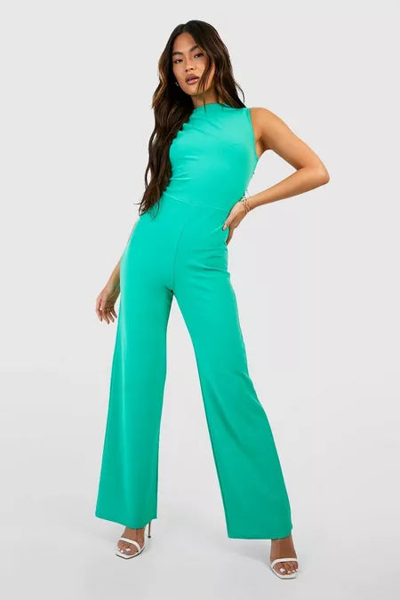 Dames jumpsuit s m l xl xxl groen wit zwart