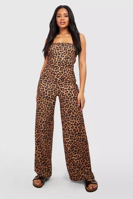 Dames jumpsuit s m luipaard