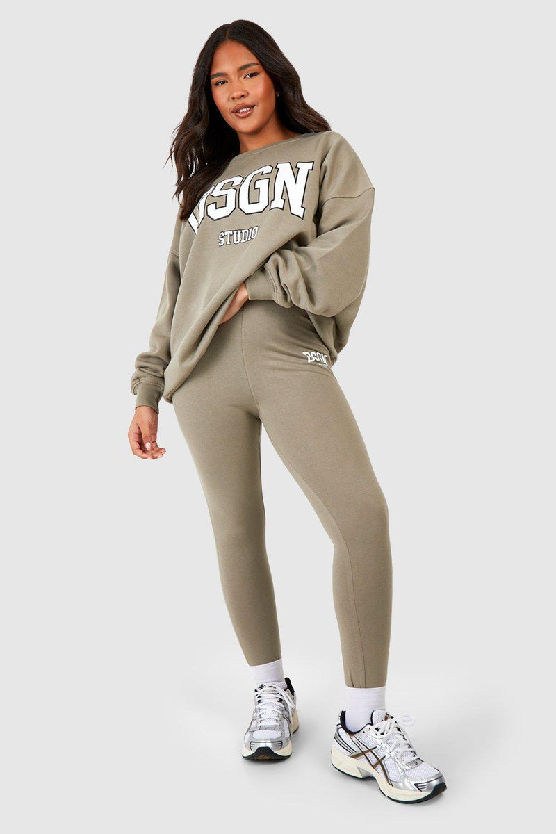 Dsgn Studio Trainingspak Met Leggings En Tekst 48 50 52 56