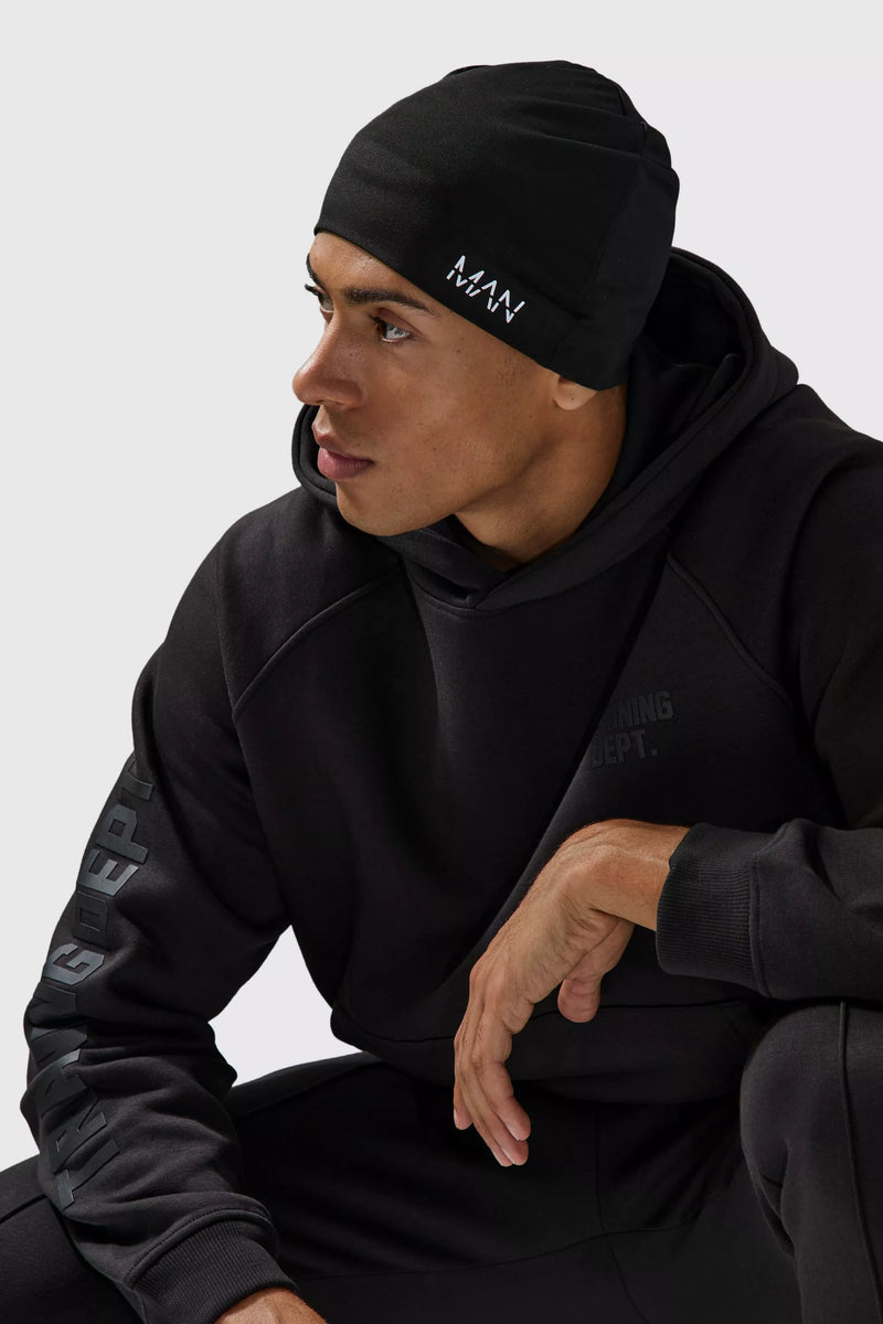 Man Active Hardloopmuts Black One size