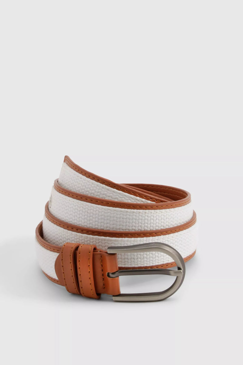 Heren riem met contrasterende stiksels one size