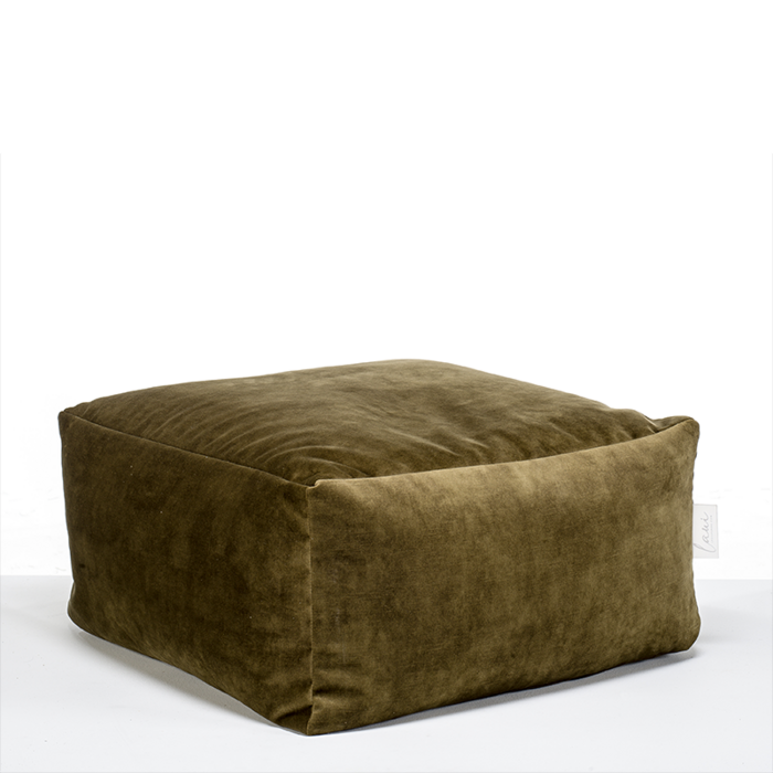 Reposapiés sofá otomano puf lounge 68 x 68 x 34 naranja beige verde musgo azul oscuro verde claro gris ceniza marrón claro antracita azul vaquero gris piedra