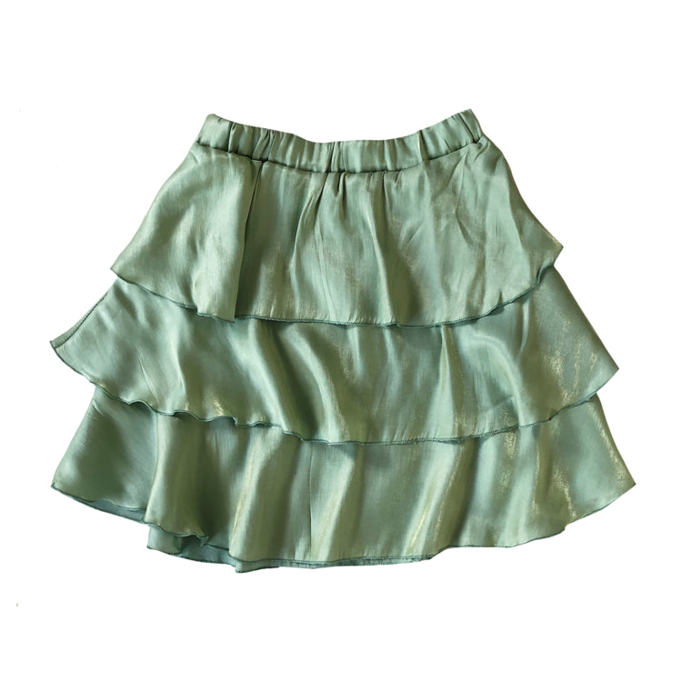 Falda de mujer verde menta sml