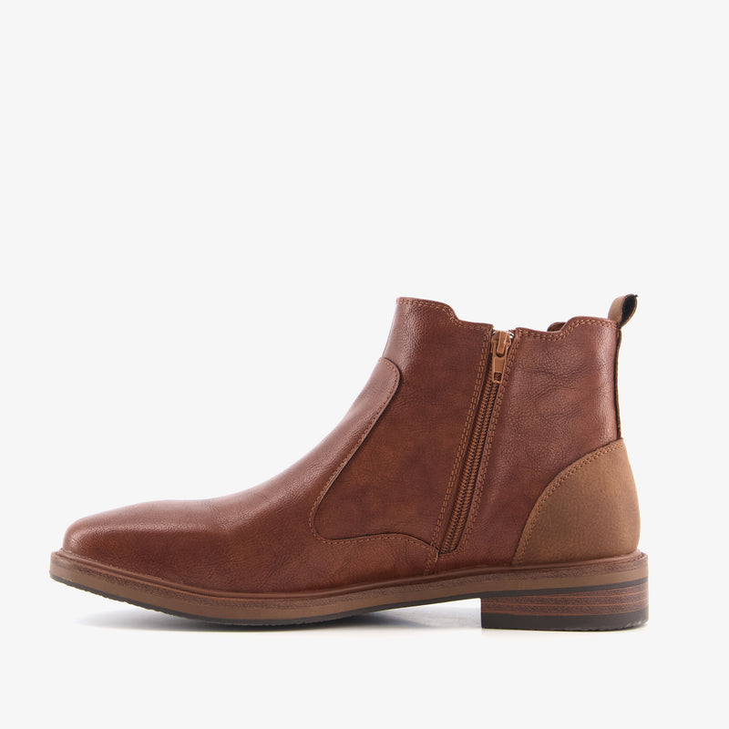 Emilio Salvatini heren Chelsea boots cognac bruin 40 41 42 43 44 45 46