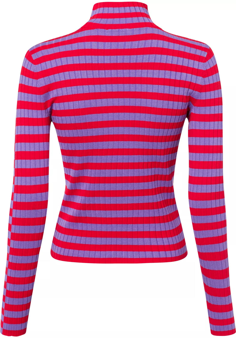 Dames gestreepte trui roze blauw xs s m l xl xxl