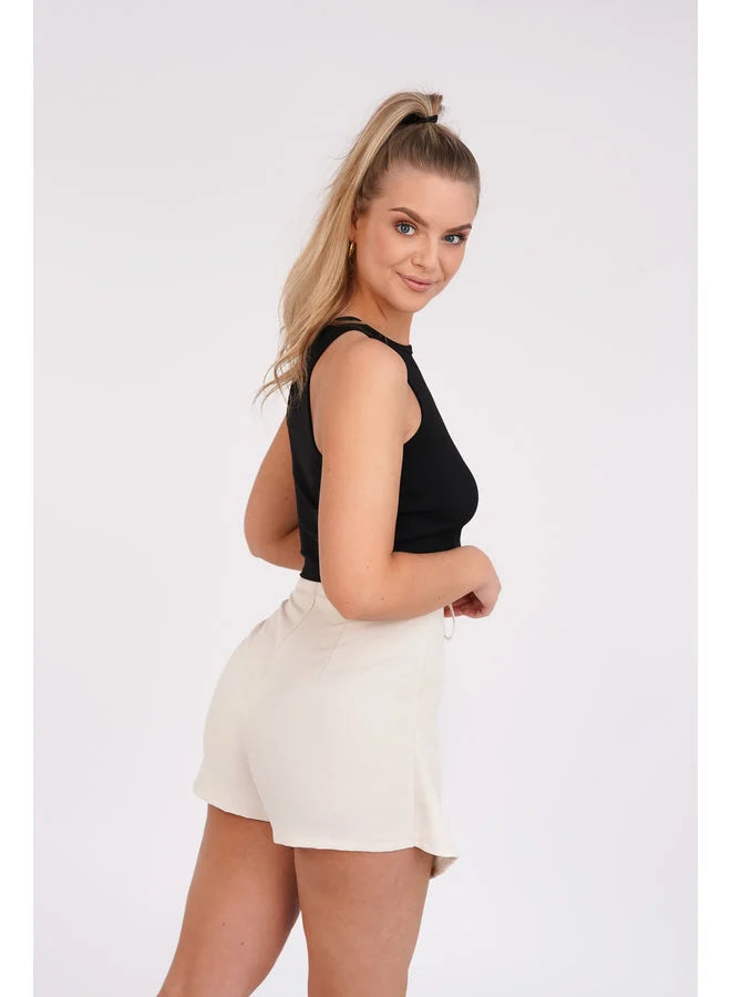 Dames rok wit beige zwart s m l