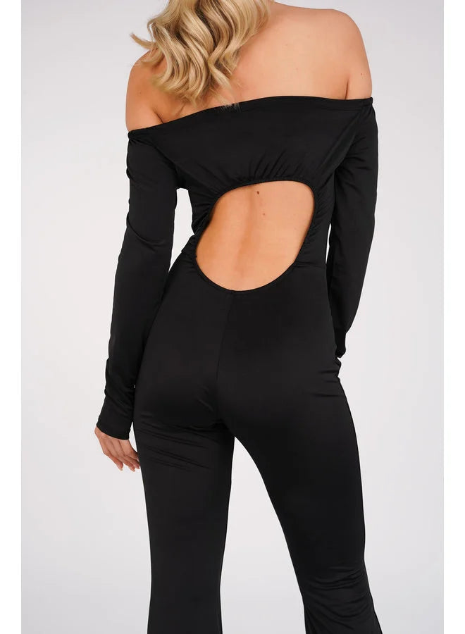 Dames jumpsuit zwart xs s m