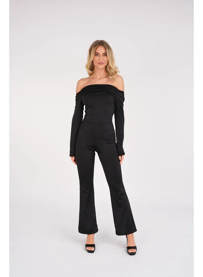 Dames jumpsuit zwart xs s m