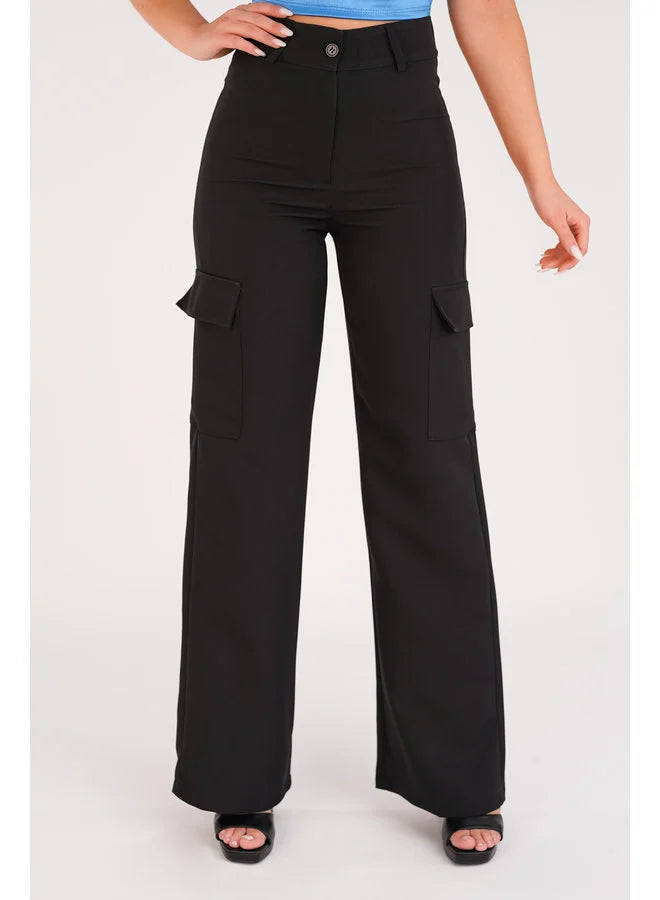 Pantalón mujer beige negro sml