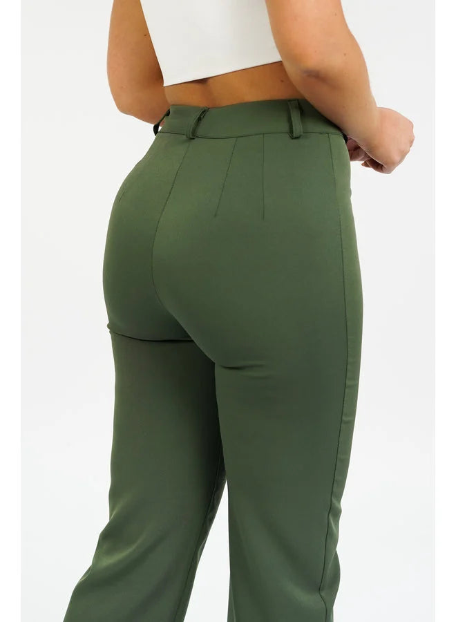 Pantalón de mujer beige verde oscuro negro xs sml