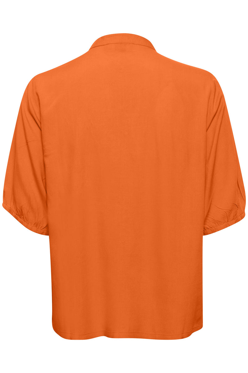 Dames blouse exotisch oranje xs s m l xl xxl xxxl