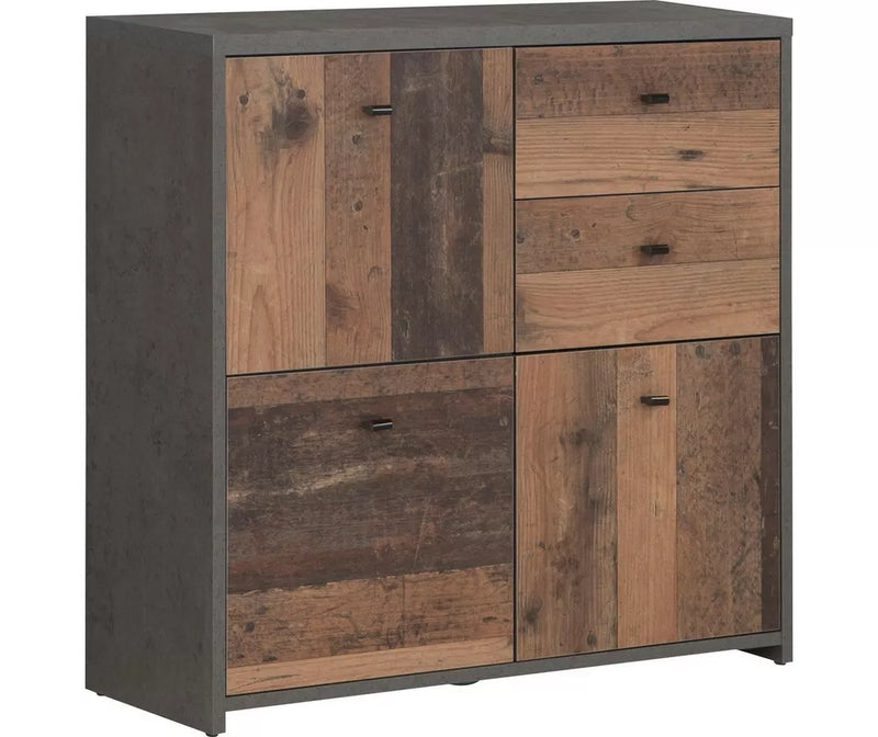 Dressoir wandmeubel modern bruin Breedte 77,2 cm Diepte 29,6 cm Hoogte 77,5 cm