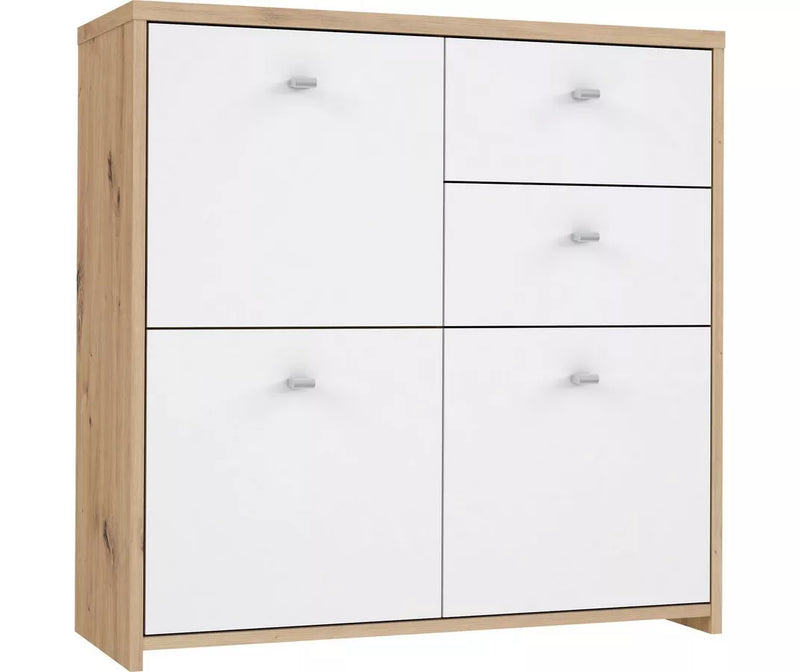 Dressoir wandmeubel modern bruin Breedte 77,2 cm Diepte 29,6 cm Hoogte 77,5 cm