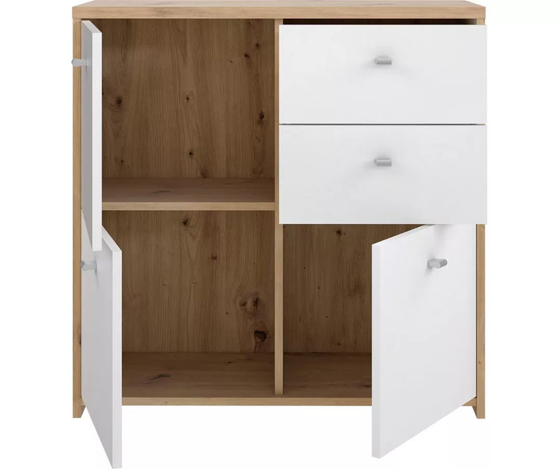 Dressoir wandmeubel modern bruin Breedte 77,2 cm Diepte 29,6 cm Hoogte 77,5 cm