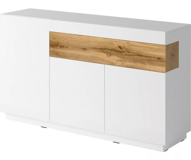 Dressoir wandmeubel modern zwart wit grijs bruin 150 cm