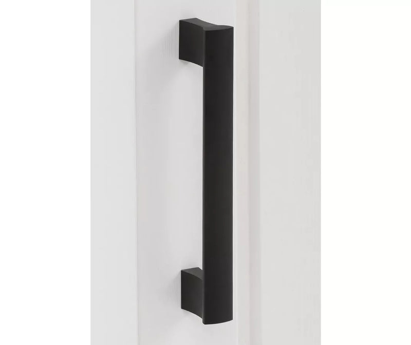 Aparador de pared rural macizo blanco Ancho 186 cm Fondo 45 cm Alto 84 cm