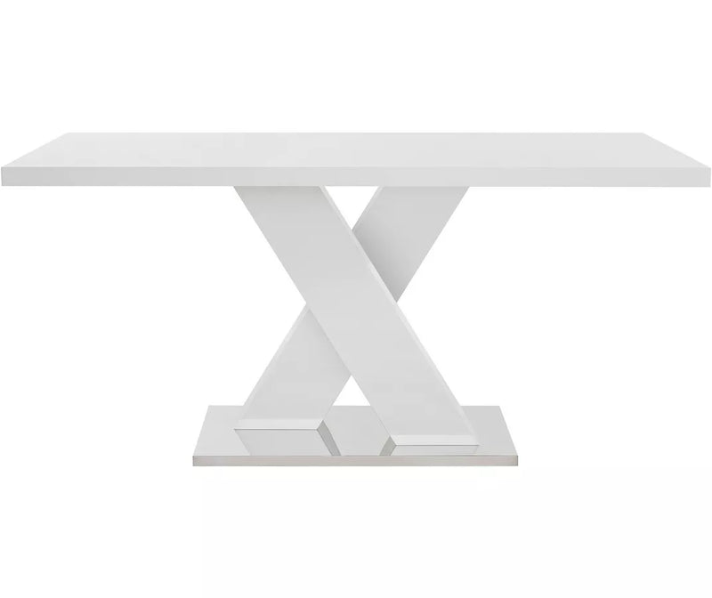 Mesa de comedor color blanco Ancho 160 cm Fondo 90 cm Alto 76 cm