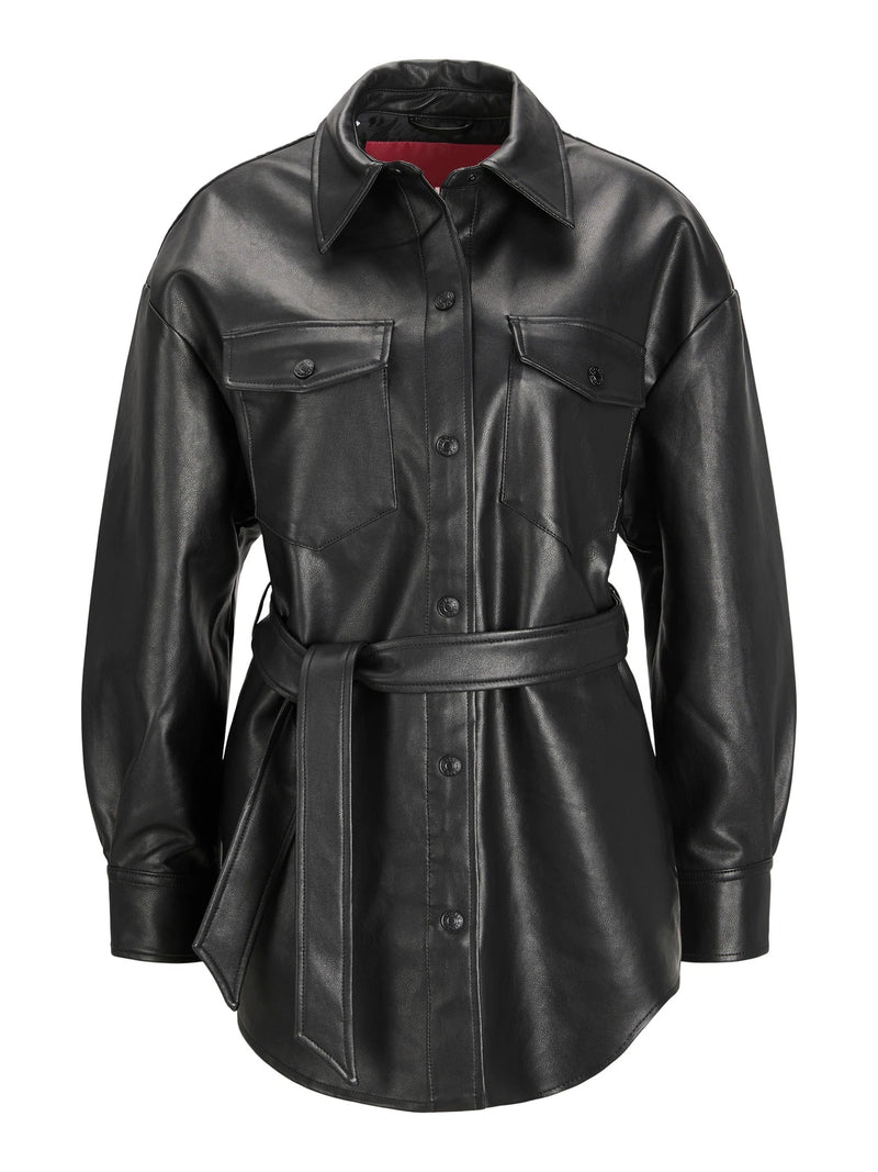 Chaqueta mujer cuero negro xs sml xl xxl