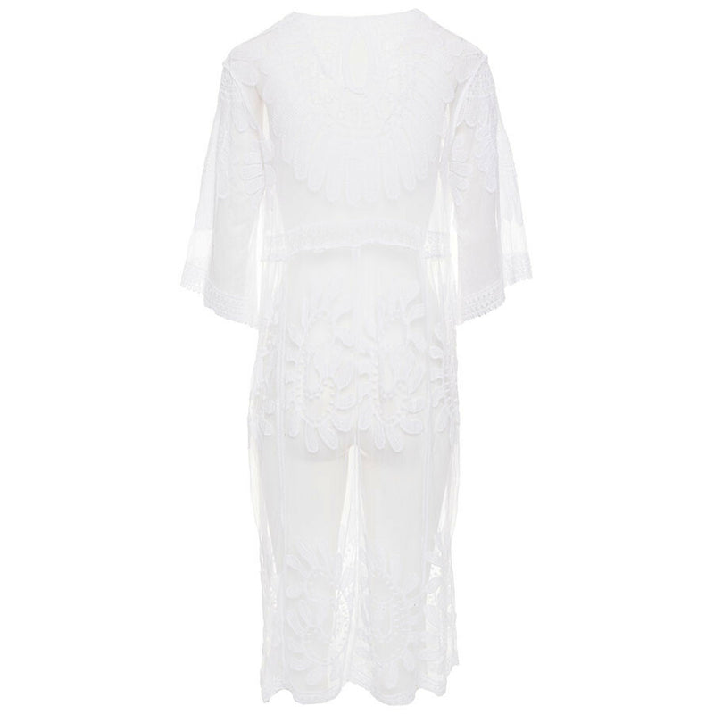 Kimono de mujer blanco talla única