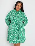 Vestido camisero mujer estampado floral xl xxl xxxl xxxxl