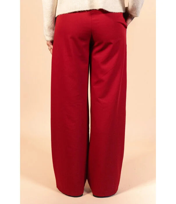 Dames broek rood blauw s m l