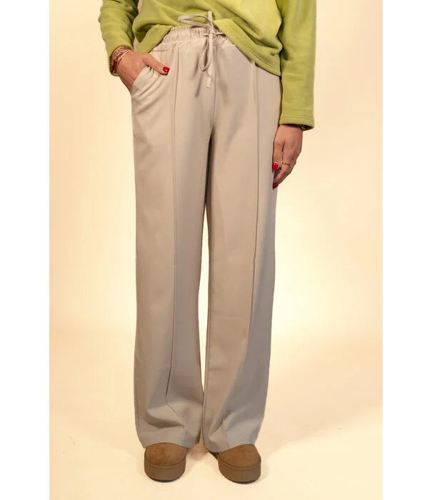 Dames pantalon beige s m l