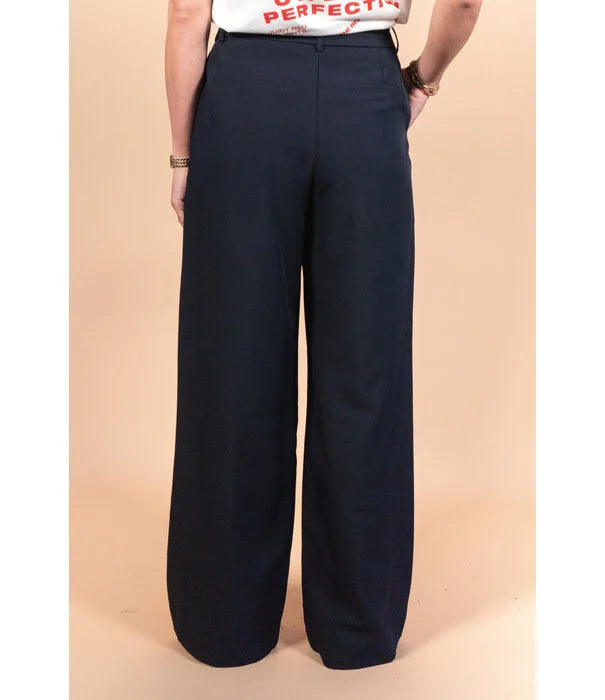 Dames pantalon navy blauw s m l