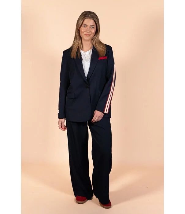 Dames pantalon navy blauw s m l