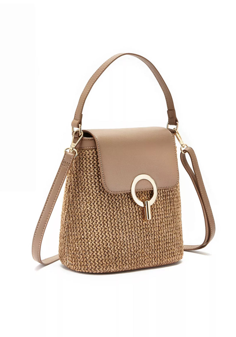 Bolso bandolera mujer marrón