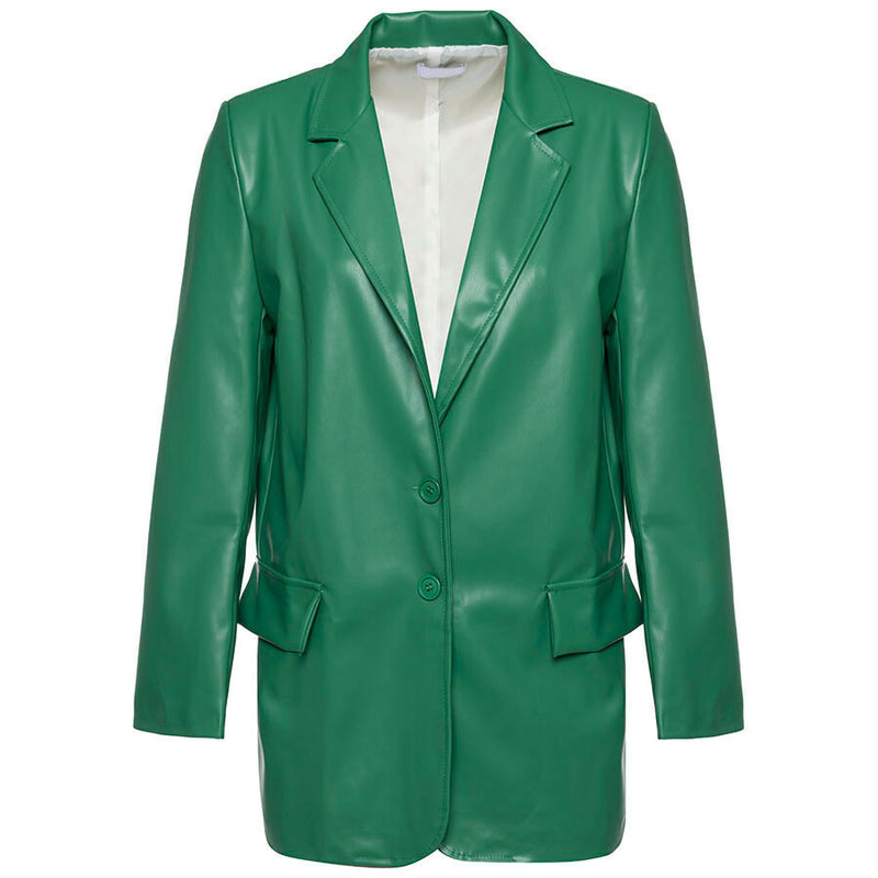 Blazer mujer verde negro sml