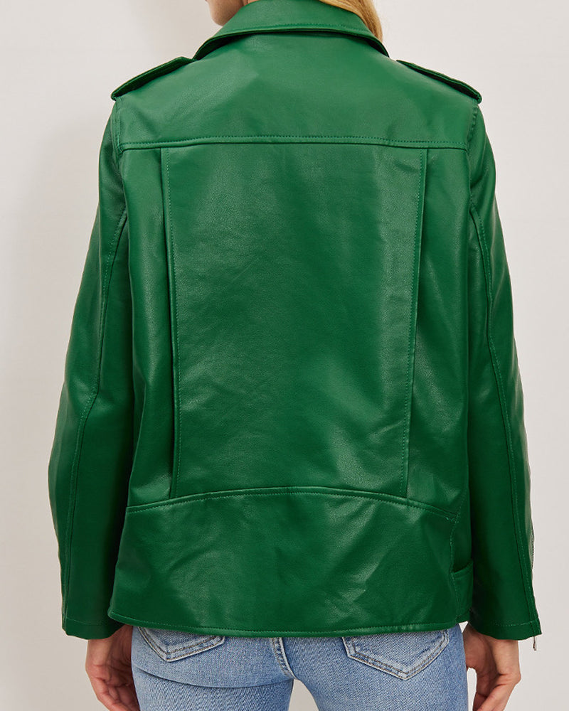 Chaqueta mujer verde negro sml