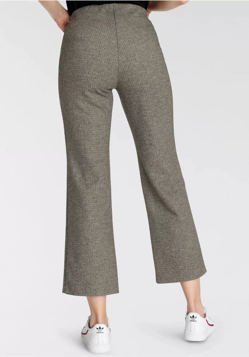 Pantalón de punto mujer gris llamarada xs sml xl xxl xxxl xxxxl