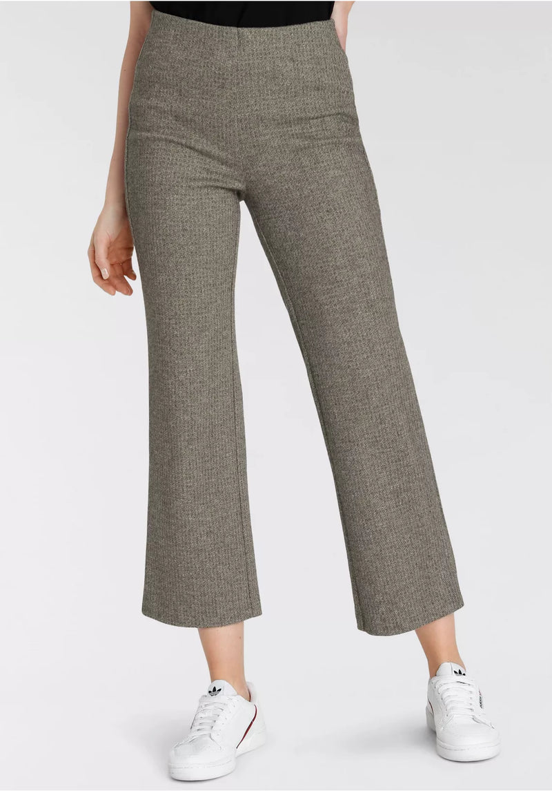 Pantalón de punto mujer gris llamarada xs sml xl xxl xxxl xxxxl