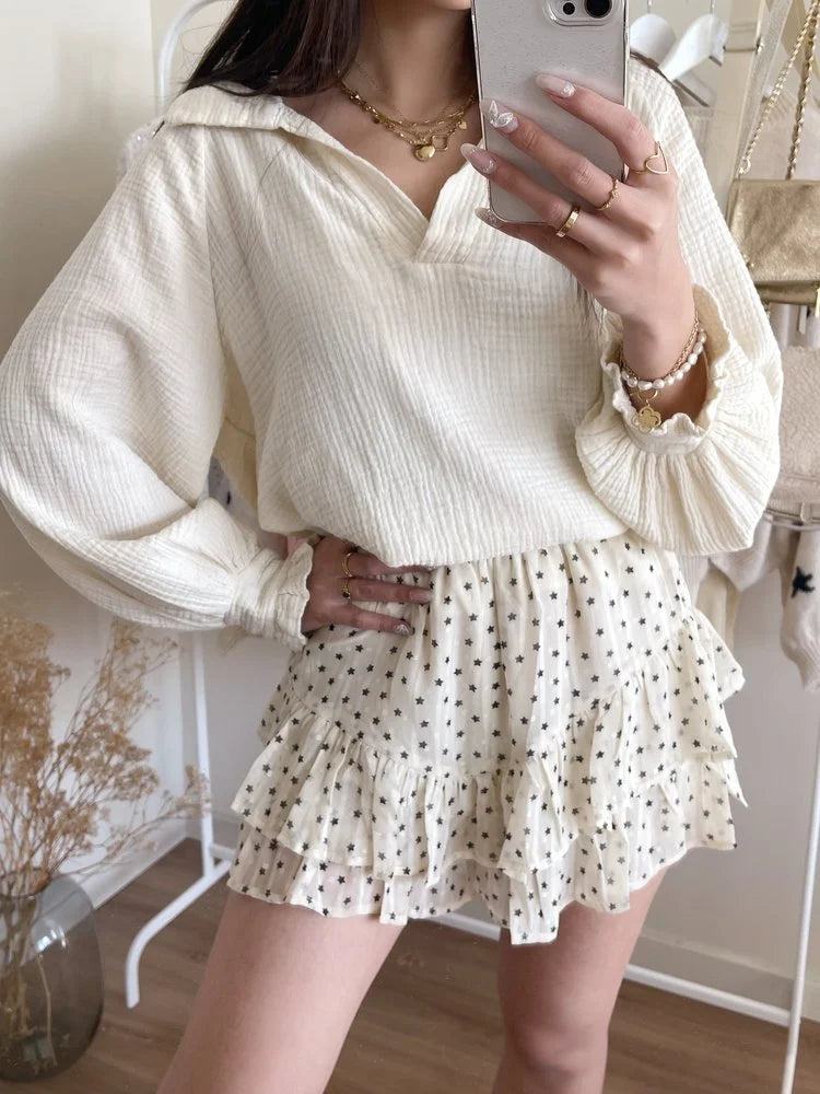 https://www.hellomylovestore.com/en/manu-star-ruffle-skort-beige.html