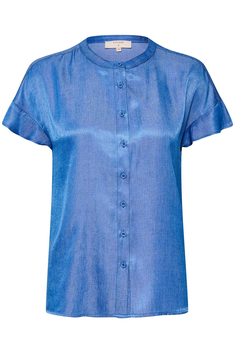 Dames blouse blauw xs s m l xl xxl xxxl