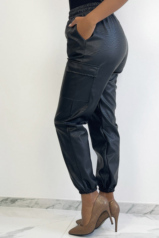 Pantalón cargo mujer negro sml xl