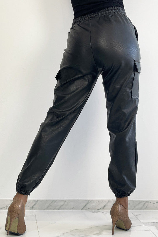 Pantalón cargo mujer negro sml xl