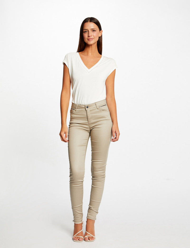 Pantalón mujer negro violeta marrón beige xs sml xl xx l