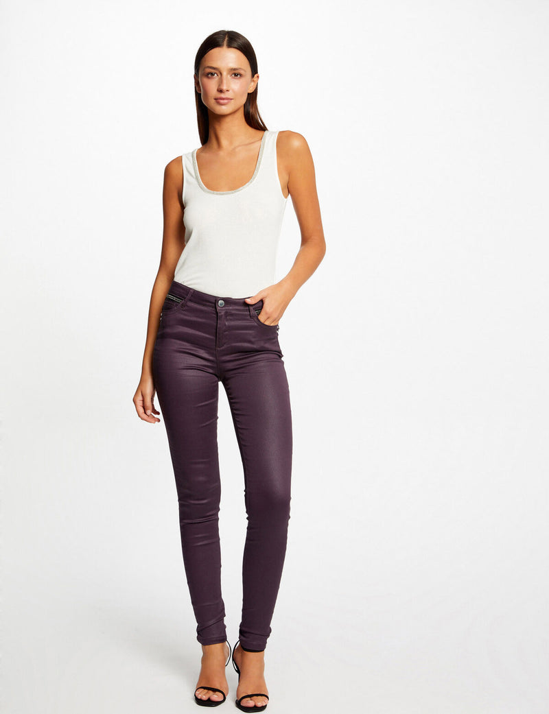 Pantalón mujer negro violeta marrón beige xs sml xl xx l