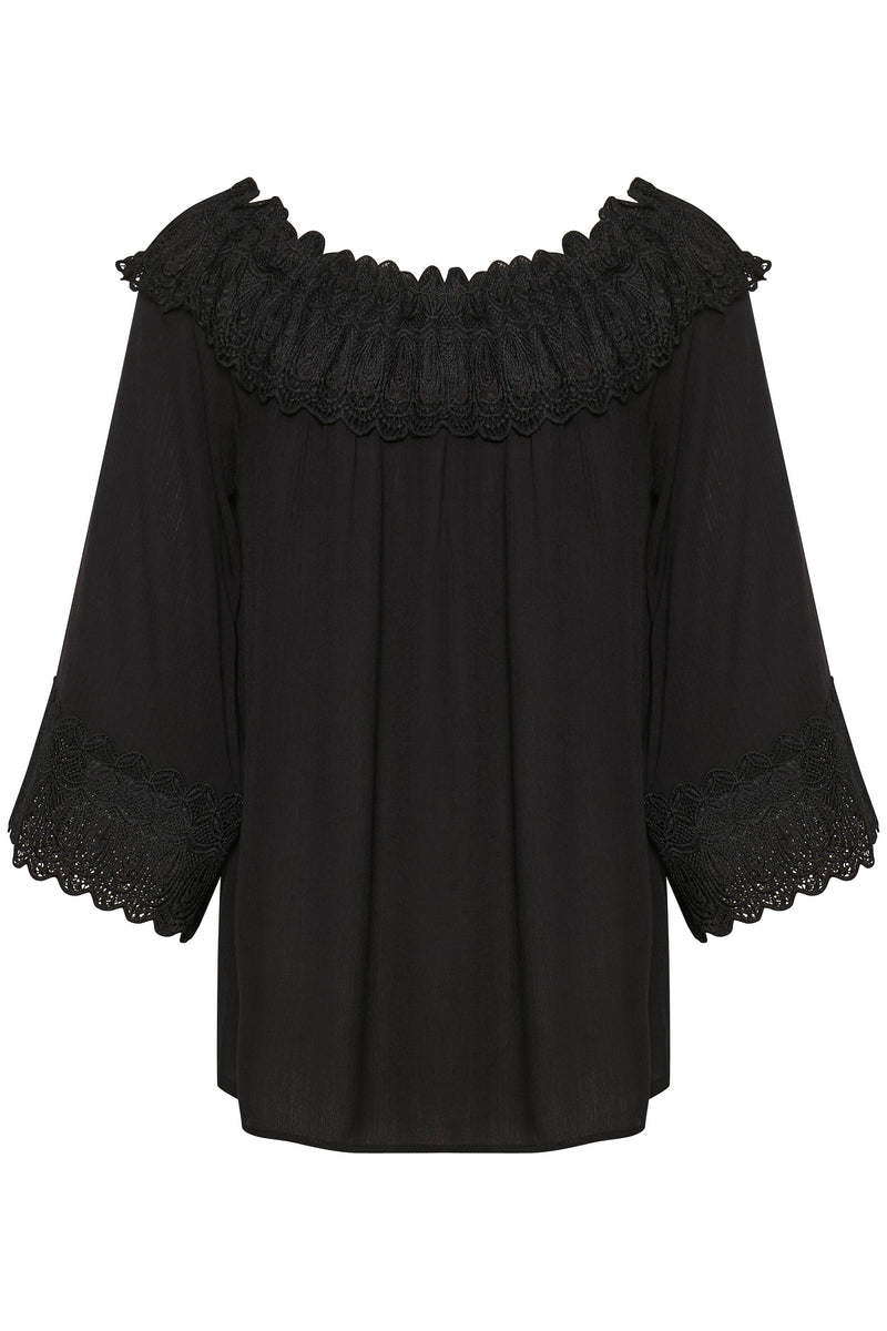 Blusa negra de mujer xs sml xl xxl xxxl