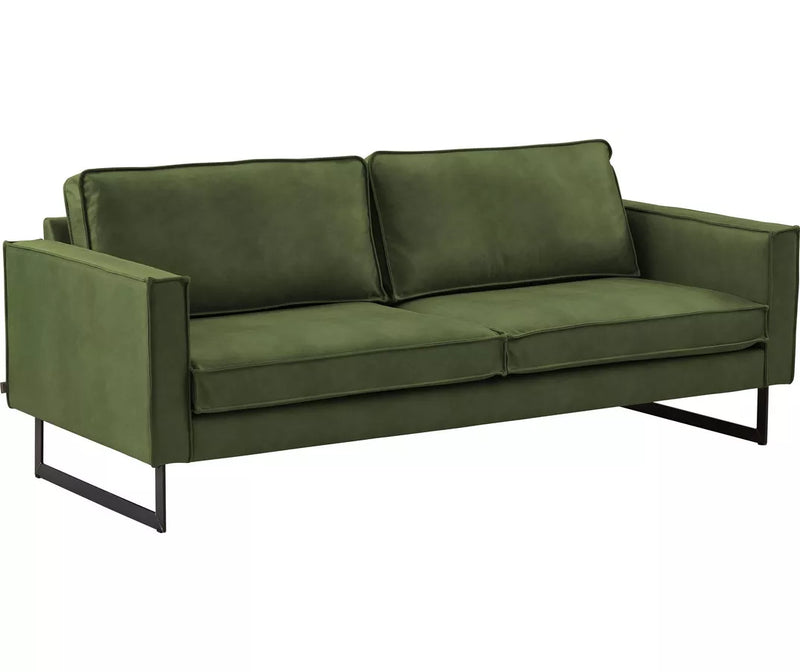 Conjunto de sofás de 2 plazas Swifterbant beige marrón marrón oscuro verde topo Ancho 174 cm Fondo 87 cm Alto 84 cm Alto asiento 45 cm