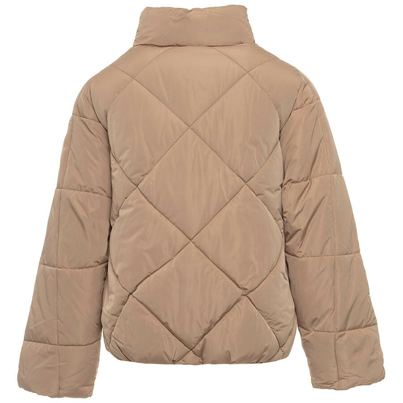 Dames jas beige zwart s m l