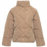 Dames winterjas beige zwart s m l