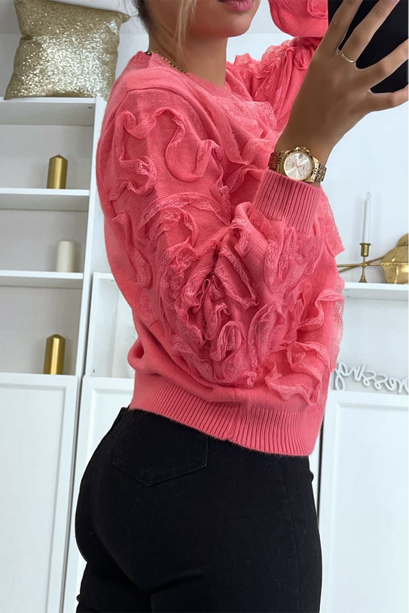 Suéter de mujer rosa sml xl