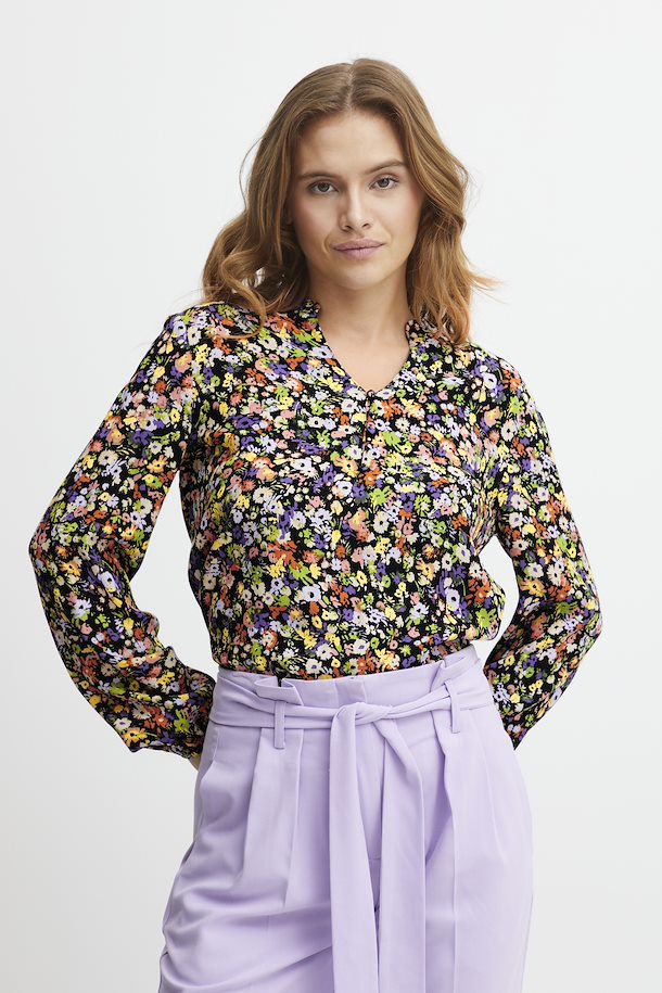 Dames blouse bloemen print xs s m l xl xxl xxxl