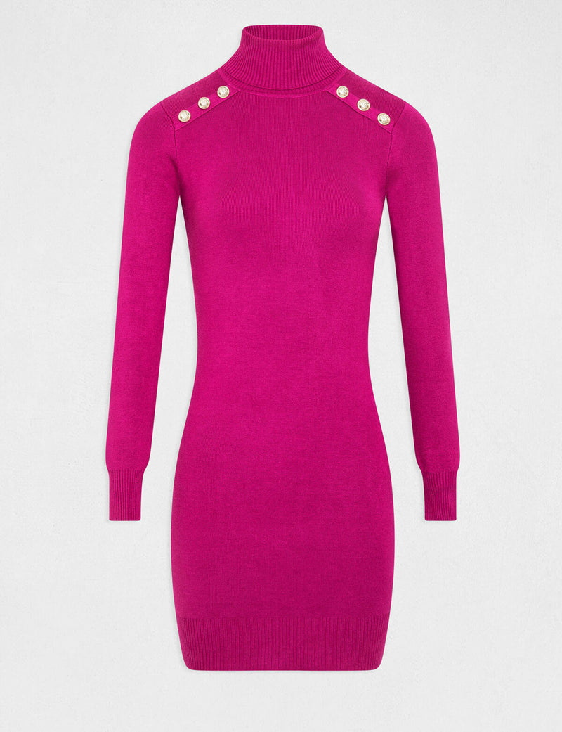 Dames jurk roze zwart xs s m l xl