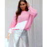 Dames trui roze beige groen s m l